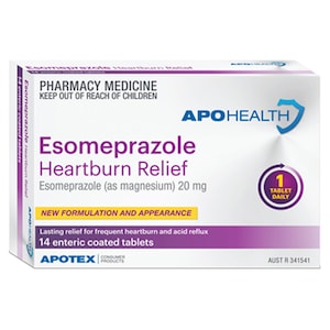 APOHEALTH Esomeprazole Heartburn Relief 20mg 14 Tablets
