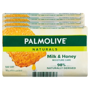Palmolive Milk & Honey Moisture Care Soap Bars 4 Pack