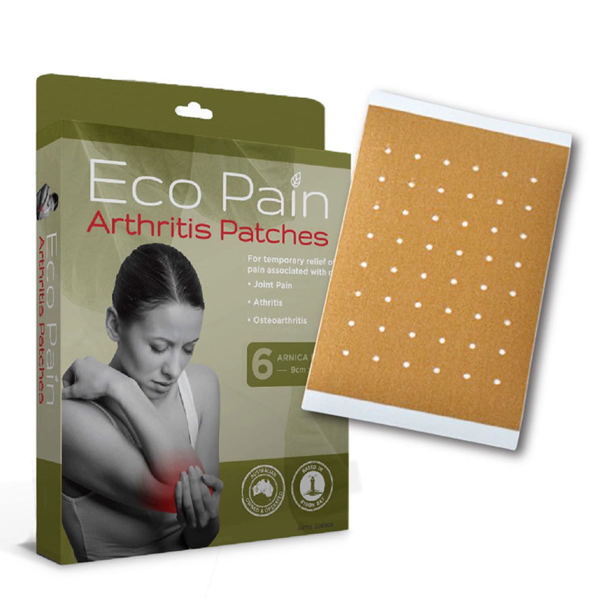 Eco Pain Relief Arthritis Arnica 6 Heat Patches