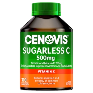 Cenovis Sugarless C 500mg Orange Flavour 300 Tablets