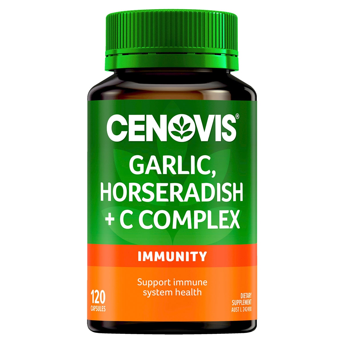 Cenovis Garlic & Horseradish + C Complex 120 Capsules