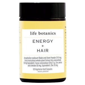 Life Botanics Energy + Hair 60 Capsules