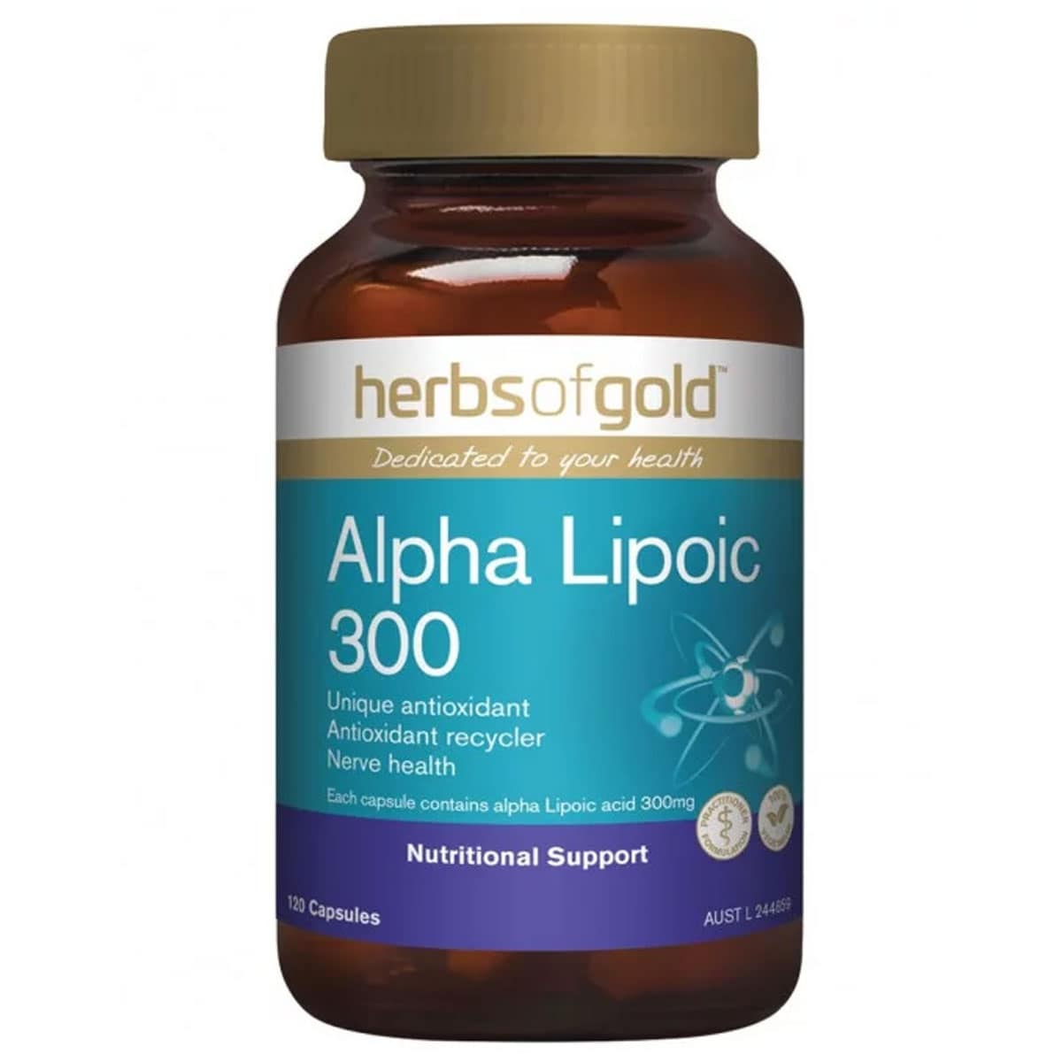 Herbs of Gold Alpha Lipoic 300 120 Capsules Australia