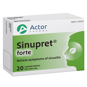Sinupret Forte Sinusitis Relief 20 Tablets