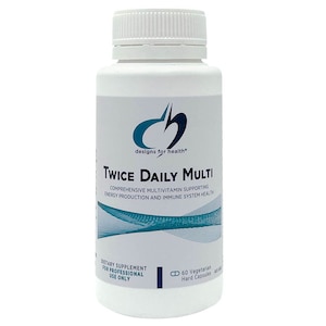 Designs for Health Twice Daily Multi 60 Capsules