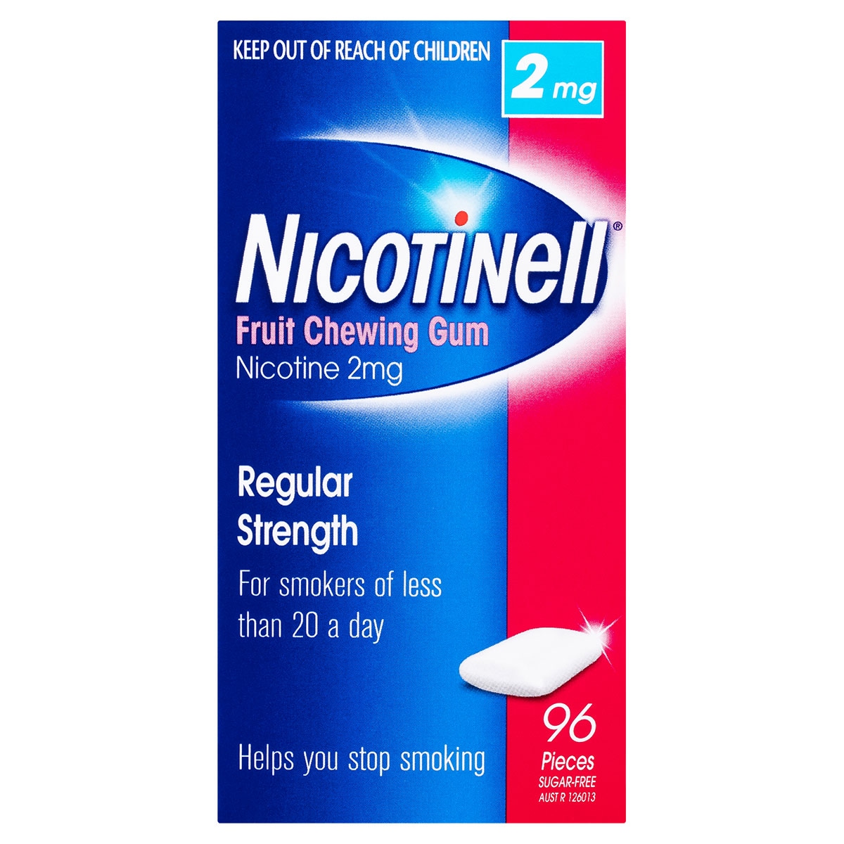 Nicotinell Chewing Gum Fruit 2mg 96 Pieces