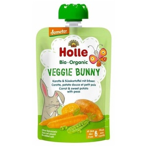 Holle Veggie Bunny - Carrot & Sweet Potato with Peas 90g