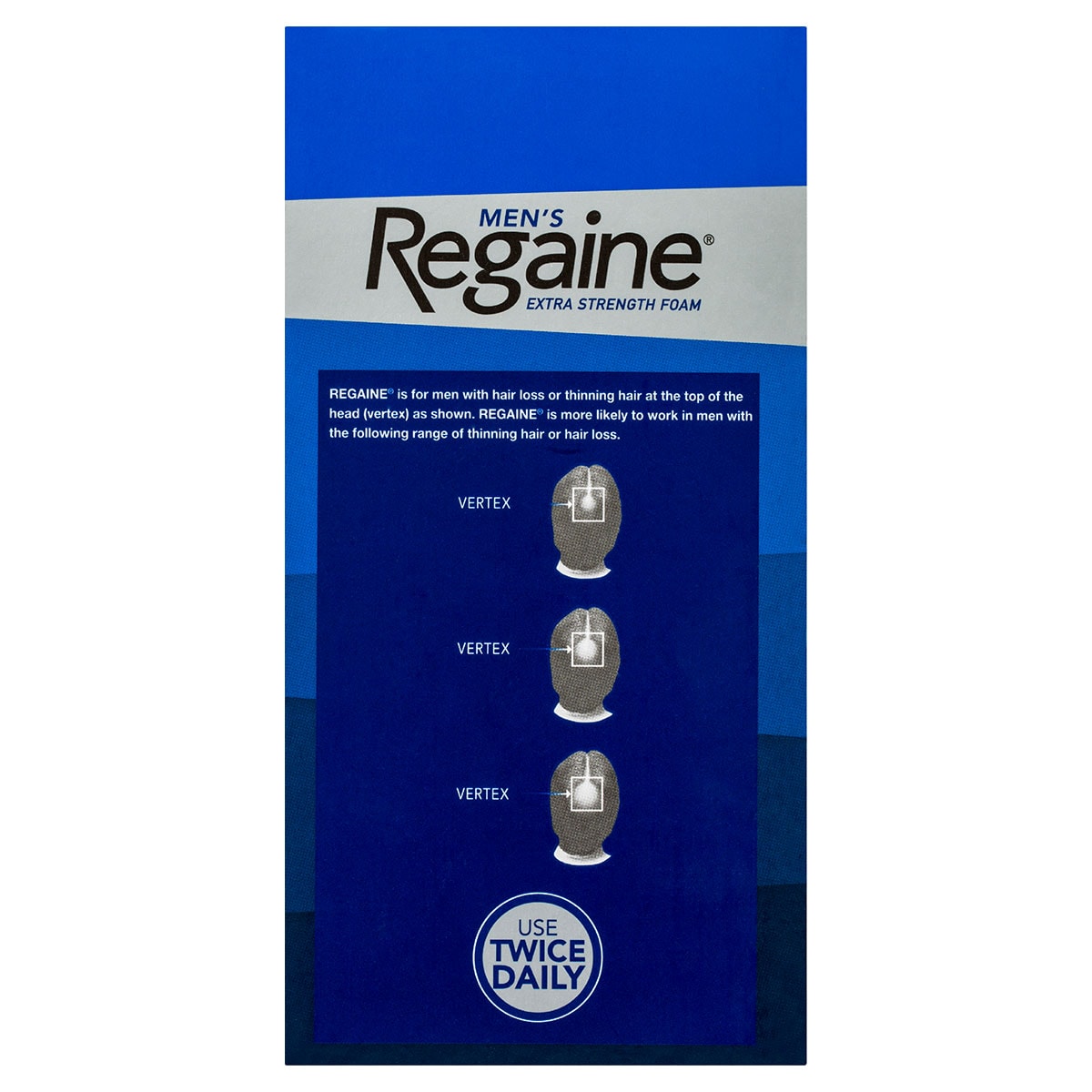 Regaine Mens Extra Strength Foam Hair Loss Treatment 60g x 4 Pack