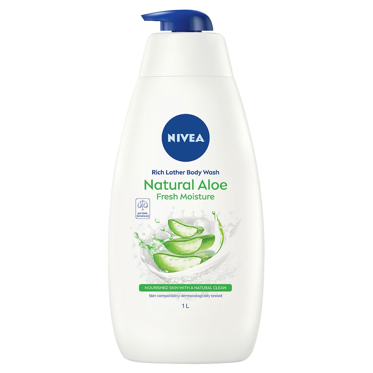 Nivea Natural Aloe Fresh Moisture Body Wash 1 Litre