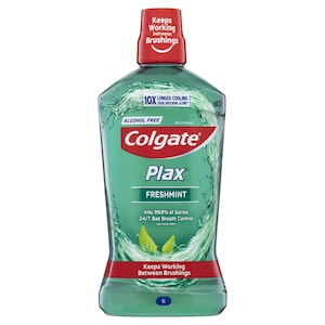 Colgate Plax Alcohol Free Mouthwash Freshmint 1 Litre