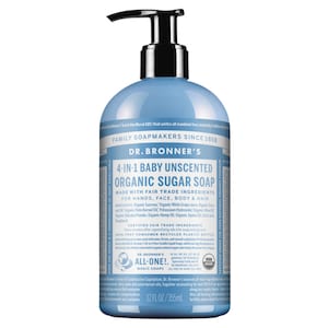 Dr Bronner's Organic Sugar Soap Baby Unscented 355ml