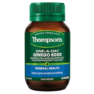 Thompsons One a Day Ginkgo 6000mg 60 Capsules