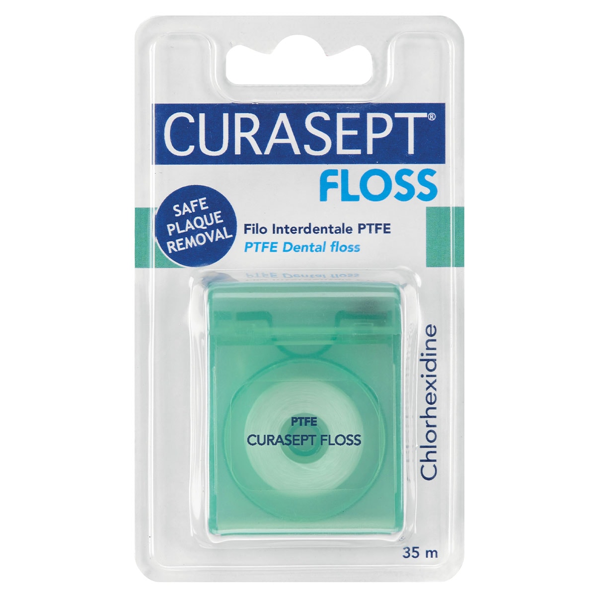 Curasept PTFE Floss with Chlorhexidine Green 1 Pack
