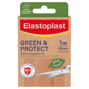 Elastoplast Green & Protect Wound Dressing 6cm x 1m