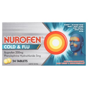 Nurofen Cold & Flu Multi-Symptom Relief 24 Tablets