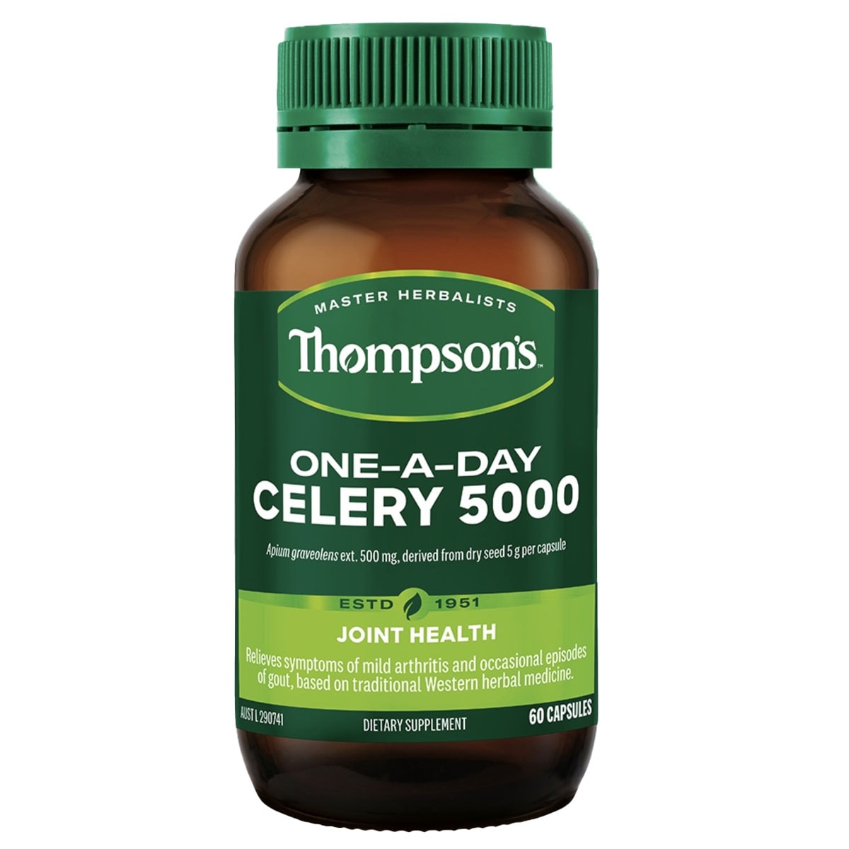 Thompsons One a Day Celery 5000mg 60 Capsules | Healthylife Australia