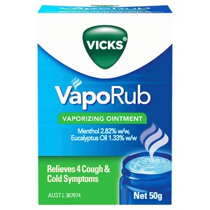 Vicks VapoRub Vaporizing Ointment 50g