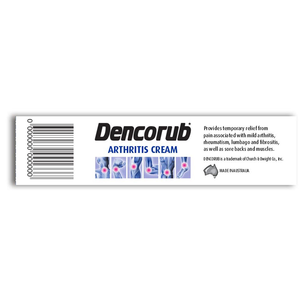 Dencorub Arthritis Pain Relief Cream 100g