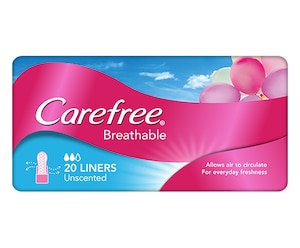 Carefree Breathable Unscented Liners 20 Pack