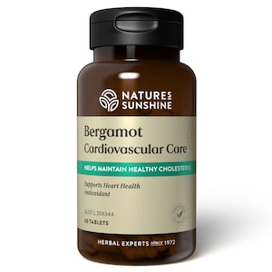 Natures Sunshine Bergamot Cardiovascular Care 60 Tablets