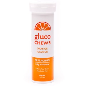 GlucoChew Hypo Tablets Orange 10 Pack