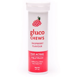 GlucoChew Hypo Tablets Raspberry 10 Pack
