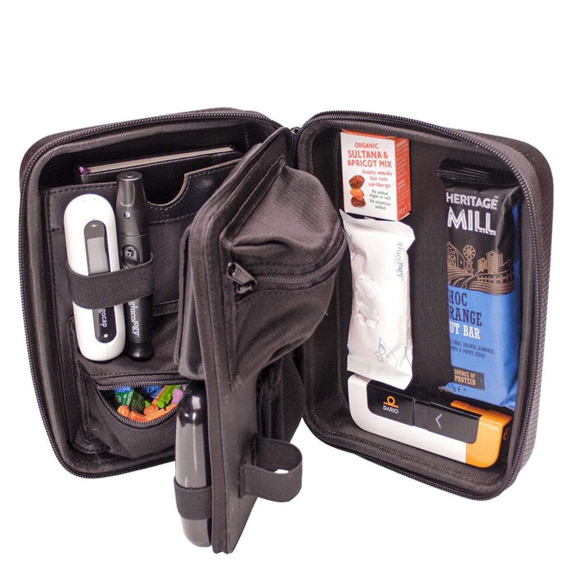 Glucology Diabetes Travel Case Plus II Black Bundle