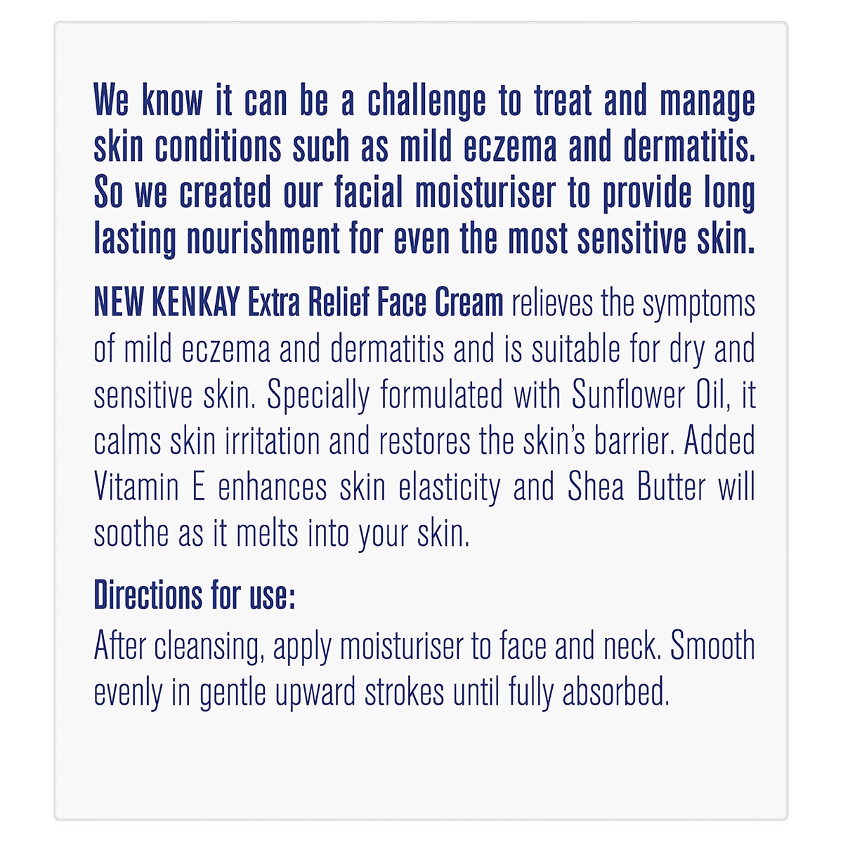 Kenkay Extra Relief Facial Moisturiser 100g Jar