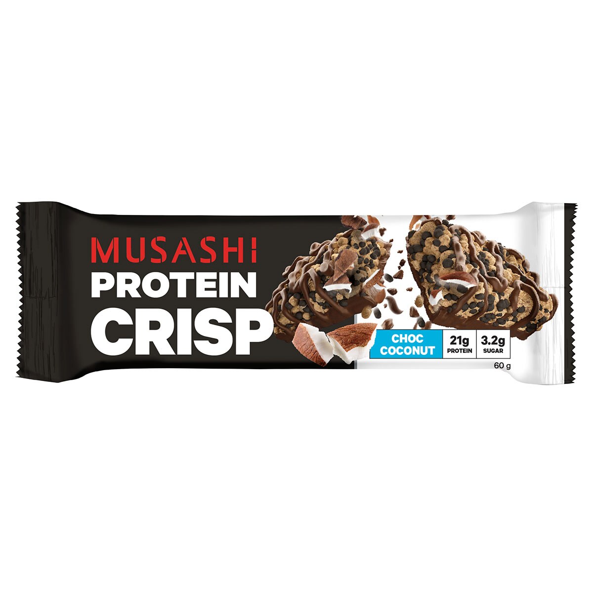 Musashi Protein Crisp Bar Choc Coconut 60g