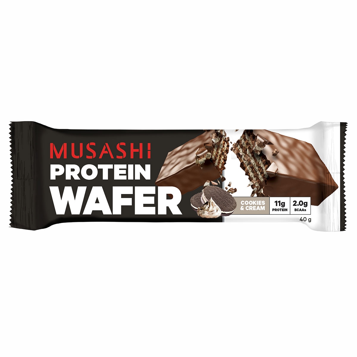 Musashi Protein Wafer Cookies & Cream 40g Musashi