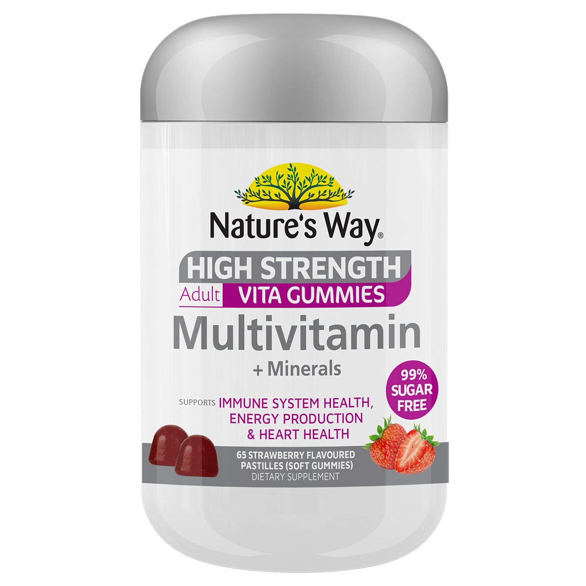 Natures Way High Strength Adult Vita Gummies Multivitamin + Minerals 65 Pack