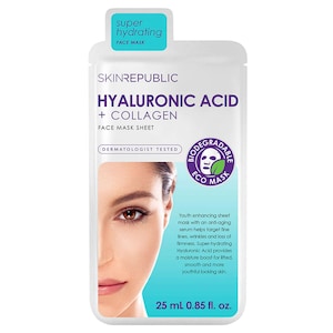 Skin Republic Hyaluronic Acid + Collagen Face Mask Sheet
