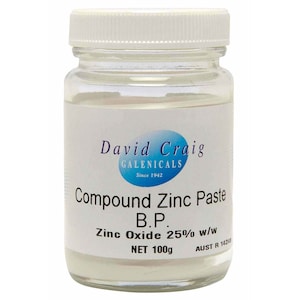 David Craig Compound Zinc Paste Zinc Oxide 25% 100g