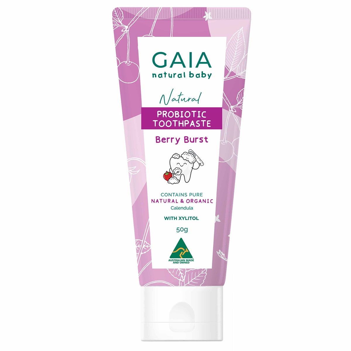 Gaia Natural Baby Berry Burst Toothpaste 50g