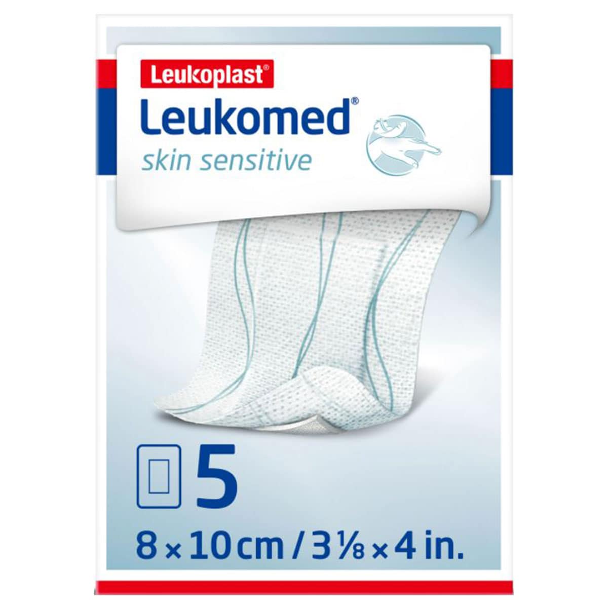 Leukoplast Leukomed Skin Sensitive Sterile 8cm X 10cm 5 Pack