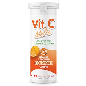 Vitamin C Melts Chewable 50 Tablets