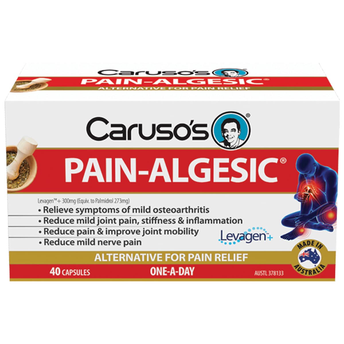 Carusos Pain-Algesic for Joints 40 Capsules