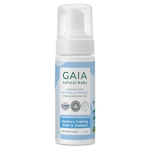 Gaia Natural Baby Newborn Foaming Shampoo & Wash 150ml