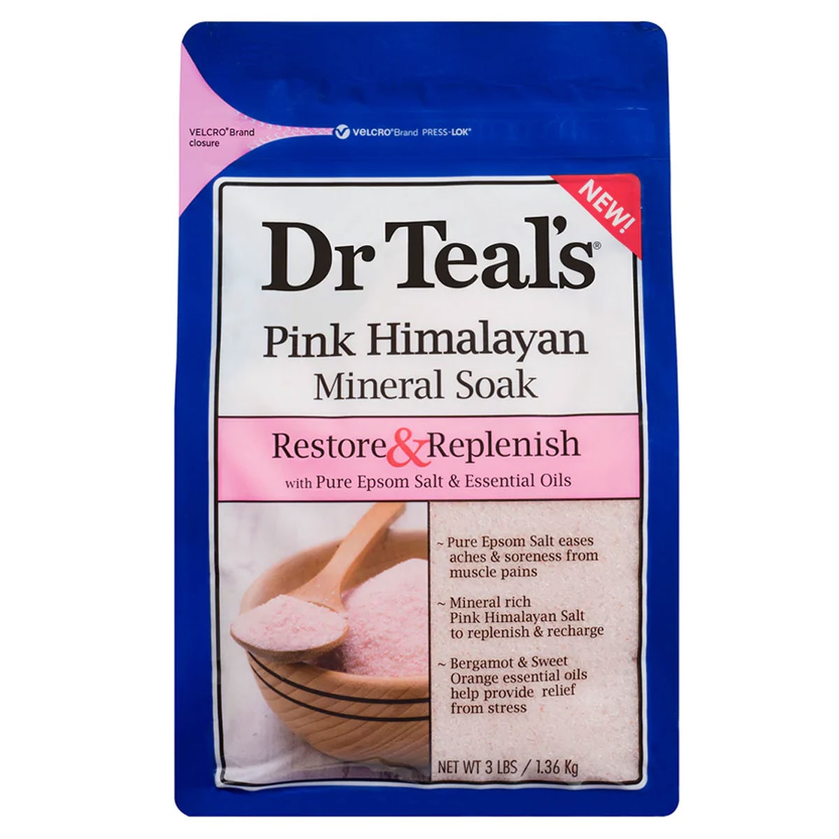 Dr Teals Pink Himalayan Mineral Soak 1.36kg