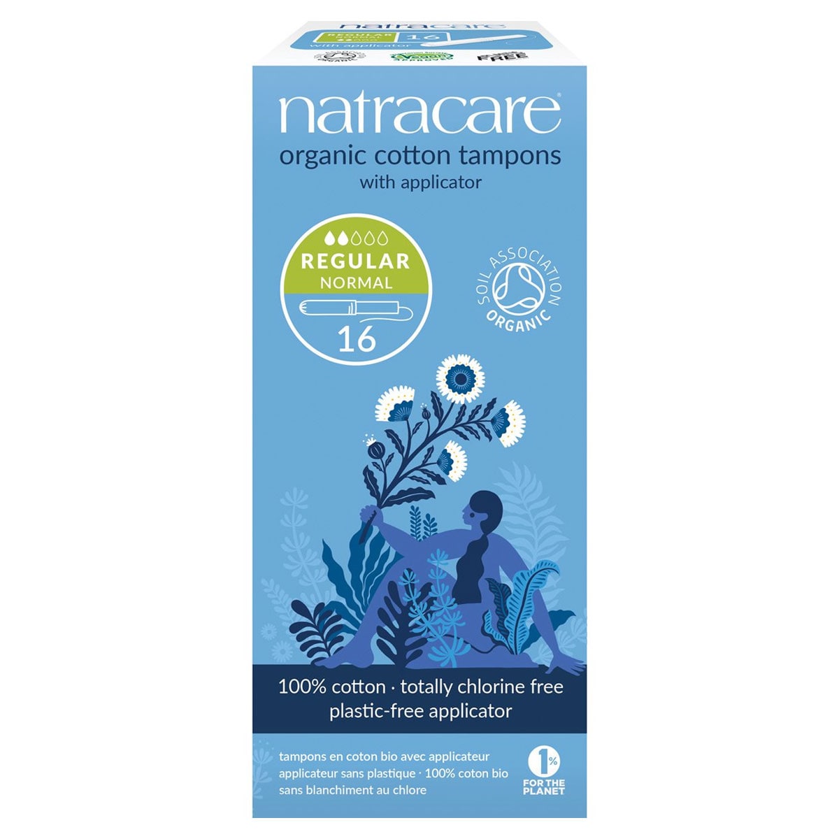 Natracare Tampons with Applicator Regular 16 Pack