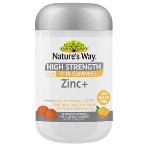 Natures Way High Strength Adult Vita Gummies Zinc+ 60 Pack