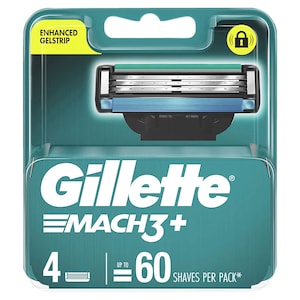 Gillette Mach3 Replacement Cartridges 4 Pack