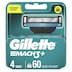 Gillette Mach3 Replacement Cartridges 4 Pack