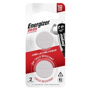 Energizer Lithium Battery CR2025 2 Pack