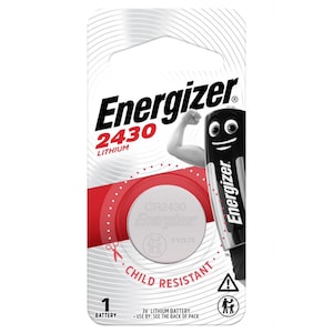 Energizer Lithium Battery CR2430 1 Pack