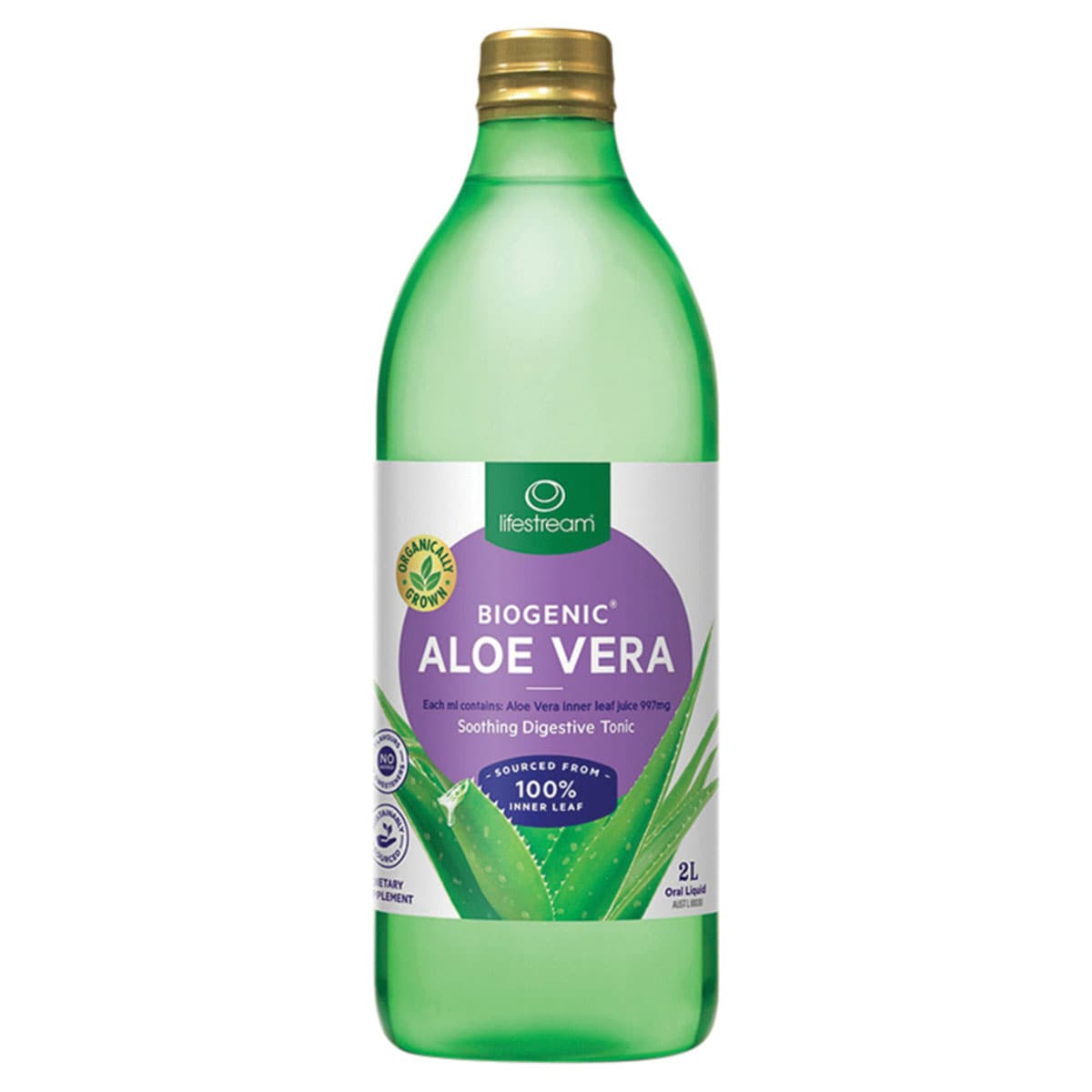 Lifestream Biogenic Aloe Vera Juice 2 Litre | Healthylife Australia