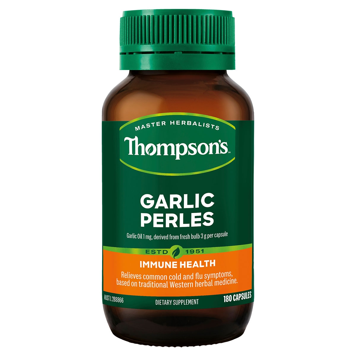 Thompsons Garlic Perles 180 Capsules Australia