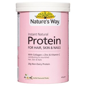 Natures Way Instant Natural Protein Powder for Hair Skin & Nails 400g