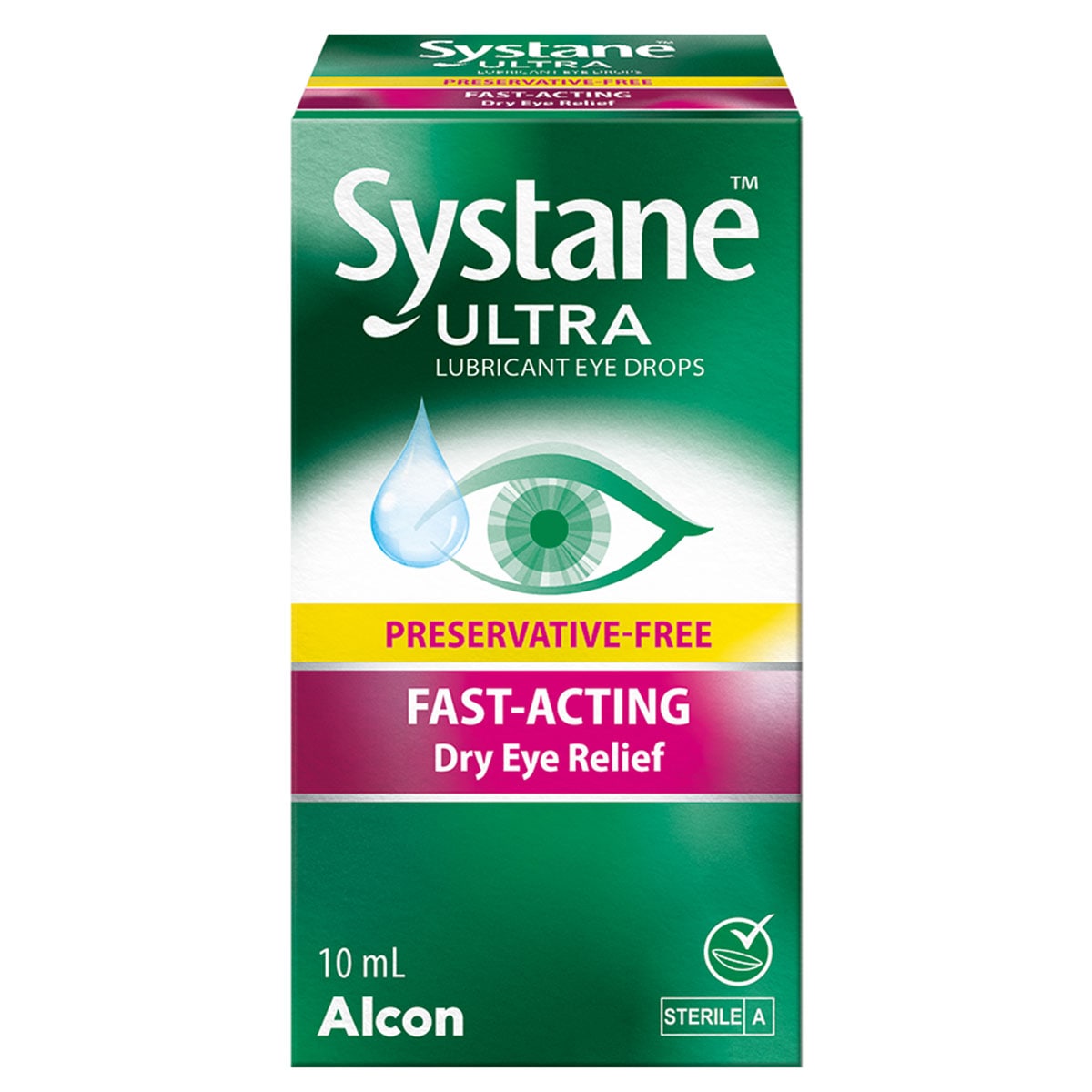 Systane Ultra Lubricant Eye Drops Fast Acting Preservative Free 10ml