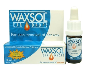 Waxsol Ear Drops for Wax Removal 0.5% - 10ml